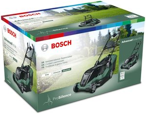 Bosch AdvancedRotak 650 Electric Lawnmower in a box.