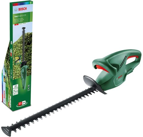 Main view of the Bosch EasyHedgeCut 18-45 Cordless Hedge Cutter.
