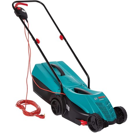 Main view of the Bosch Rotak 32R Electric Rotary Lawnmower.