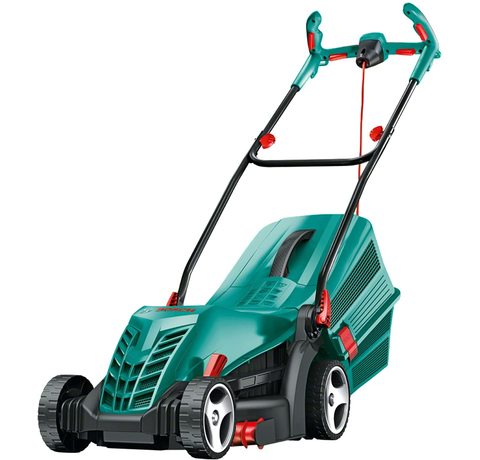 Main view of the Bosch Rotak 36R Electric Rotary Lawnmower.