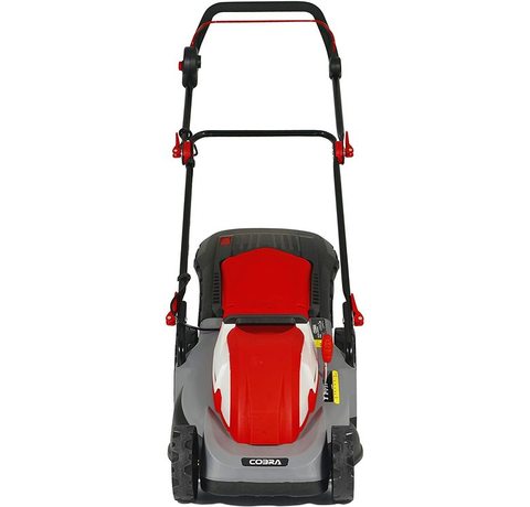 Front view of the Cobra GTRM43 Electric Lawn Mower.