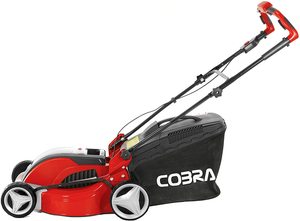 Side view of the Cobra MX4140V Cordless Lawn Mower.