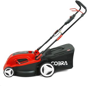 Side view of the Cobra MX4340V Cordless Lawn Mower.