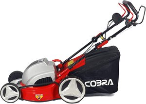 Side view of the Cobra MX46SPE Electric Lawn Mower.
