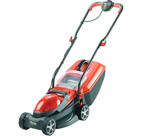 Main view of the Flymo Chevron 32VC Electric Wheeled Lawnmower.