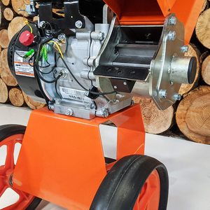 Close up view of the Forest Master FM6DD Petrol Wood Chipper.