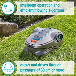 GARDENA SILENO Life 1250 Robotic Lawn navigating Mower.