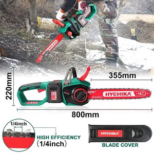 HYCHIKA Cordless Chainsaw's dimensions.