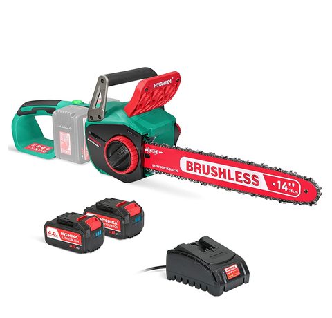Main view of the HYCHIKA Cordless Chainsaw.
