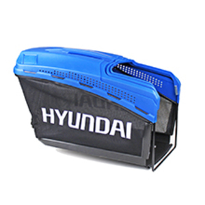 Hyundai HYM430SPE Self-Propelled Lawn Mower's grass box.