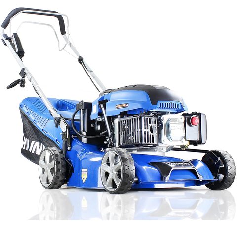 Main view of the Hyundai HYM430SPE Self-Propelled Lawn Mower.