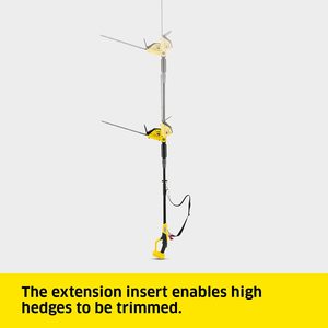 Karcher PHG 18-45 Cordless Pole Hedge Trimmer's extendible handle.