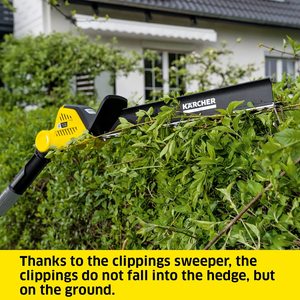 Karcher PHG 18-45 Cordless Pole Hedge Trimmer in use.