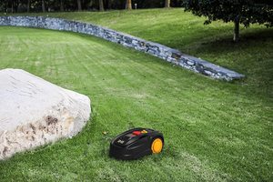 LANDXCAPE LX799 Robotic Mower in use.