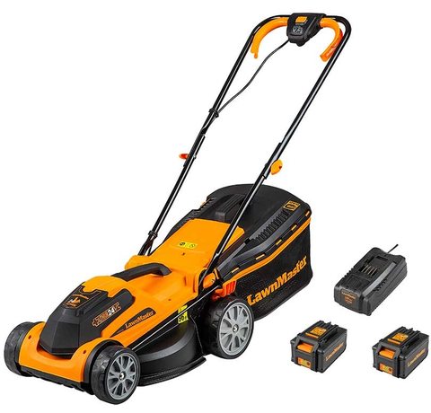 Main view of the LawnMaster Cordless Lawnmower.