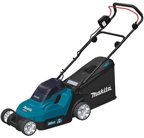 Main view of the Makita DLM382Z Cordless Lawn Mower.