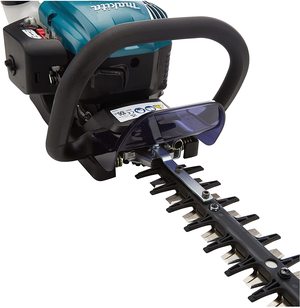 Close up view of the Makita EH7500W Hedge Trimmer.