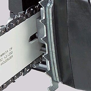 Makita UC3551A/2 Electric Chainsaw's metal spike bumper.