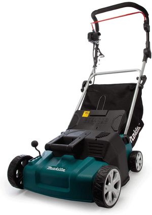 Another view of the Makita UV3600 Lawn Scarifier.