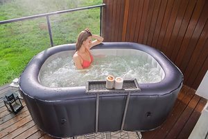 MSPA Nest Hot Tub in use.