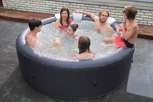 MSPA Rimba Hot Tub in use.