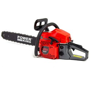 Back view of the PowerKing 20 Inch Petrol Chainsaw.