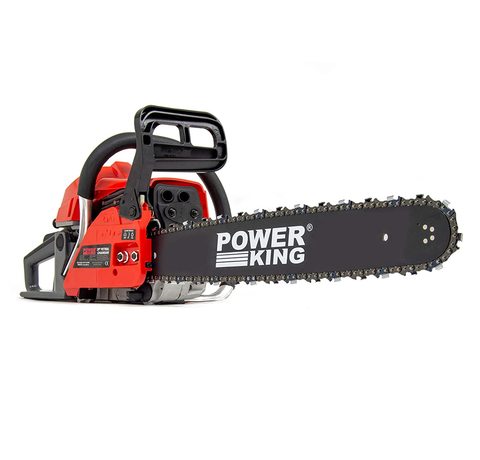 Main view of the PowerKing 20 Inch Petrol Chainsaw.
