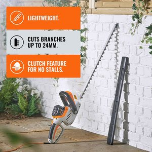 VonHaus 710W Rotatable Hedge Trimmer's features.
