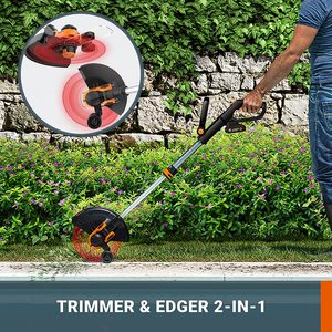 WORX WG163E Cordless Grass Trimmer is a trimmer and edger.
