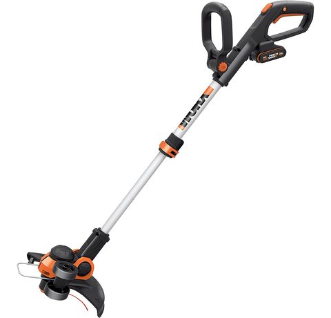 Main view of the WORX WG163E Cordless Grass Trimmer.