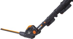 Close up view of the WORX WG252E Hedge Trimmer.