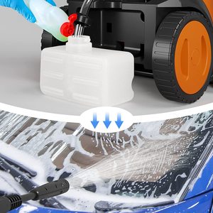 bigzzia Pressure Washer's detergent functionality.