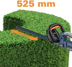 BLUE RIDGE Cordless Hedge Trimmer's cutting length.