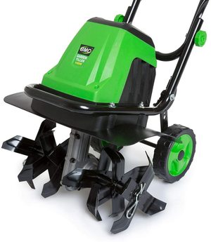 Close up view of the BMC Electric Garden Tiller.