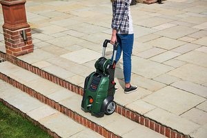 Bosch AdvancedAquatak 140 Pressure Washer's highly mobile design.