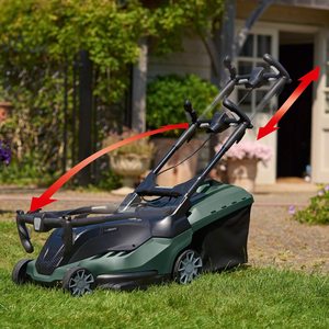 Bosch AdvancedRotak 36-660 Cordless Lawnmower's handles.