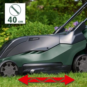 Bosch AdvancedRotak 36-660 Cordless Lawnmower's cutting width.