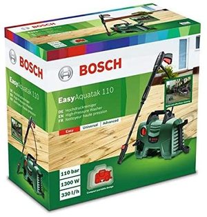 Bosch EasyAquatak 110 Pressure Washer's box.