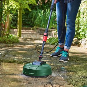 Bosch EasyAquatak 120 Pressure Washer in use.