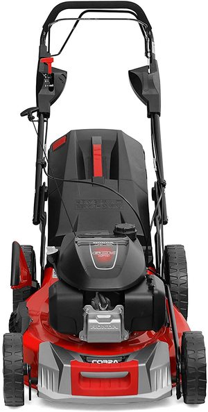 Front view of the Cobra MX534SPH Petrol Lawn Mower.