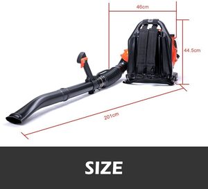 Dealourus 75cc Petrol Leaf Blower's dimensions.