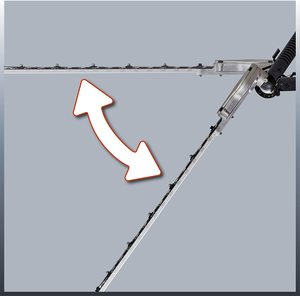 Einhell GC-HH 9048 Electric Pole Hedge Trimmer's adjustable angle.
