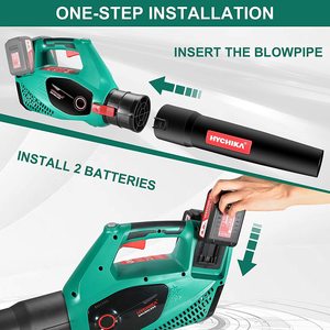 Installing the HYCHIKA Cordless Leaf Blower.
