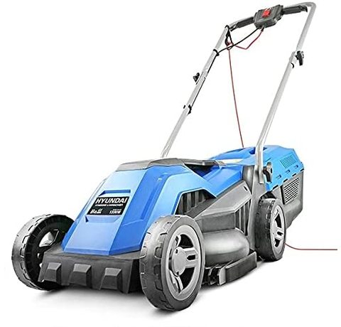 Main view of the Hyundai HYM3300E Lawn Mower.