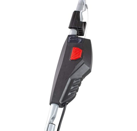 Hyundai HYM40Li420P 40V Rechargeable Lawn Mower's controls.