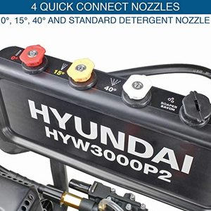 Hyundai Pressure Washer's nozzles.
