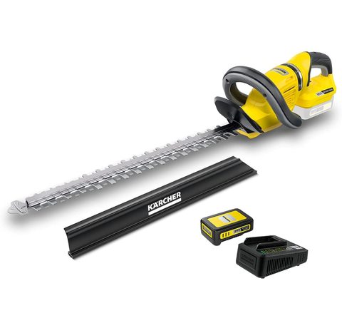 Main view of the Karcher HGE 18-50 Cordless Hedge Trimmer.