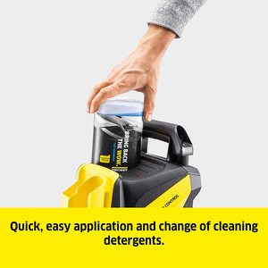 Karcher K4 Power Control Pressure Washer using detergent.