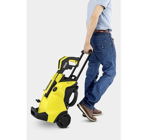 Transporting the Karcher K4 Premium Full Control Pressure Washer.