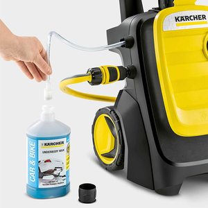 Using detergent with the Karcher K5 Compact Pressure Washer.